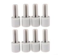 Kit di manopole di estensione per potenziometro da 8 pezzi per mixer con foro a mezzo albero da 6 mm, albero di allungamento in plastica, adatto per sostituire componenti vecchi o rotti