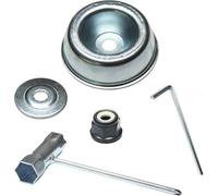Kit di manutenzione adattatore lama compatibile con Stihl FS55 | Kit adattatore lama completo con rondella di spinta, piastra rider, dado a collare e chiavi compatibili con decespugliatori