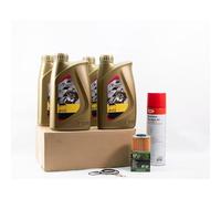 Kit di manutenzione cambio olio standard per MV AGUSTA RIVALE 800 dal 2013 al 2019 - ENI I-RIDE RACING 5w40 4L