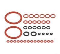 Kit di manutenzione O-ring con spazzola per Saeco Spidem per macchine da caffè Gaggia Set di anelli di tenuta in gomma nera e rossa per la riparazione della valvola del vapore e la prevenzione delle