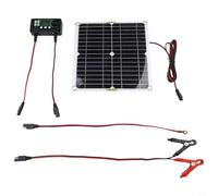 Kit di manutenzione per caricabatterie solare da 20 W 12 V, controller MPPT per auto, barca, camper, moto, il controllo della carica prolunga la durata della batteria, struttura in PET resistente alle