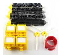 Kit di Manutenzione Premium Kit di Servizio Adatto per Robot aspirapolvere iRobot Roomba Serie 700 | Set 2 spazzole + 8 filtri HEPA + 2 spazzole Laterali + Strumento di Pulizia