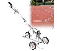 Kit di marcatura per campo da basket Macchina per marcatura linea di trasferimento della ruota Marcatore per vialetto Applicatore di vernice spray per scuole fabbrica