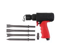 Kit di martello pneumatico, strumento a percussione pneumatico con 4 scalpelli, martello pneumatico da 4500 colpi/min per taglio dei metalli e riparazione della carrozzeria,