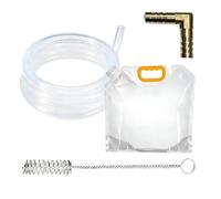 Kit di maschiatura per albero di acero, sciroppo d'acero bianco da 5 l, a forma di L, sacchetti portatili per uso alimentare, sacchetti di linfa d'acero, sciroppo d'acero per la raccolta all'aperto