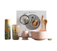 Kit di Matcha,Set di 8 ciotole per matcha - Accessori per tè in ceramica supporto casa principianti appassionati uomini donne cucina dessert viaggio caffè colazione