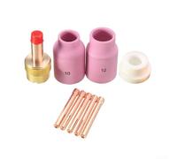 Kit di materiali di consumo per saldatura TIG, 9 pezzi, tra cui corpi pinza a gas e pinze compatibili con modelli di torcia WP17 WP18 WP26