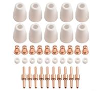 Kit di materiali di consumo per torcia di taglio a Kit consumabili for cannello da taglio al plasma PT31 LG40 CUT40 40 pezzi, multicolore