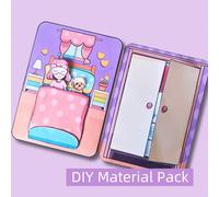 Kit di materiali per libro sensoriale silenzioso fai-da-te per bambine "Casa pacifica", non è un prodotto finito, richiede il taglio e l'assemblaggio manuale trucco,Prendersi cura di un cucciolo,ricor