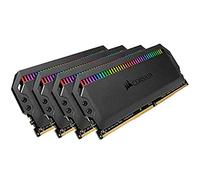 Kit di memoria desktop CORSAIR DOMINATOR PLATINUM RGB 64GB (4x16GB) DDR4 3200 (PC4-28800) C16 1.35V, Nero
