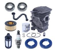 Kit di messa a punto del cilindro, pistone, filtro dell'aria e della lampadina 1143 020 1207 adatto for motosega MS251 MS 251 da 44 mm
