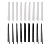 Kit di mini etichette da 2000 pezzi, etichette dei prezzi con attacco a barbiglio per indumenti da 0,5 cm, 1000 fermagli neri e bianchi