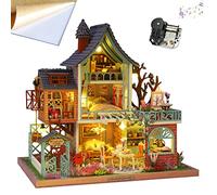 Kit di mobili in miniatura 3D per casa delle bambole, modello fai da te fatto a mano nella giungla per un regalo di compleanno o festività, stile pastorale, arte letteraria