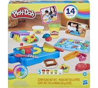 Kit di modellazione Play-Doh Kitchen Creations Little Chef 14 accessori 5 colori