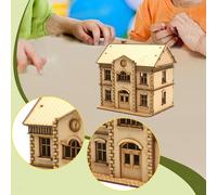 Kit di modelli di edifici in legno in scala 1:72 per micro paesaggi,