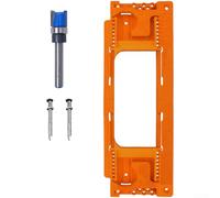 Kit di modelli di router per cerniera della porta, regolabile da 6 a 15,2 cm, con compatibilità a doppio angolo e sistema di pin sicuro per un'installazione accurata, blu (arancione)
