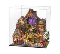Kit di modelli per adulti, kit in miniatura per la casa | Kit di modelli di piccola casa in legno creativi con mobili, kit di artigianato per la casa in miniatura per ufficio, comodino, tavolo