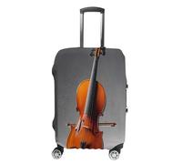 Kit di modelli per violoncello, copertura per valigia, antigraffio, lavabile, in poliestere, elastica, protezione per bagagli da viaggio per valigie, bianco, M