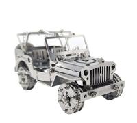 Kit di modellini di auto puzzle 3D in metallo, veicolo da combattimento con sangue di ferro, kit di montaggio meccanico steampunk, rompicapo puzzle fai da te per alleviare lo stress e declino (100