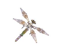 Kit di modellini in metallo 3D Steampunk a forma di insetto, creativo fai da te, libellula, puzzle in metallo, decorazione, decorazione da tavolo e regalo per hobbisti (218 pezzi)