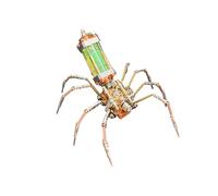 Kit di modellini meccanici 3D in metallo, kit fai da te steampunk per assemblaggio di insetti, decorazione da scrivania alla moda per appassionati (139 pezzi/versione D)