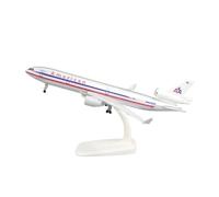 Kit di modellino di aereo giocattolo in lega MD-11 in metallo pressofuso da 20 cm, modello McDonnell Douglas in scala, for ragazzi, aeromobili da aviazione(America)
