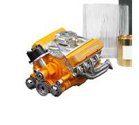 Kit di modellismo motore | mattoncini motore | giocattolo per auto | ornamento creativo da scrivania in resina per officina, istruzione, collezionista, garage, casa, compleanno, posto di lavoro