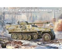 Kit Di Modello Border 1/35 Sd.Kfz.251/22 Con 7.5cm PaK 40 "Pakwagen"