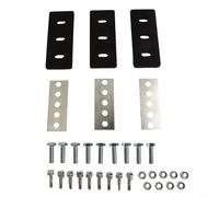 Kit di modifica della girante della spazzaneve in acciaio inossidabile, lame da 1/4 di pollice con pale in gomma e fasce metalliche, riduce il divario per un'efficiente pulizia della neve, compatibile