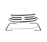 Kit Di Modifica Per Paraurti Anteriore Auto Con Striscia Nera Cromata Stile Samurai Per VW Per Tiguan MK2 2022-2023 spoiler anteriore(9PCS)