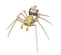 Kit di montaggio 3D in metallo Cyborg Spider modello di ragno in metallo punk stile umano da caccia modello fai da te, regalo STEM per adulti e adolescenti, 186 pezzi/oro