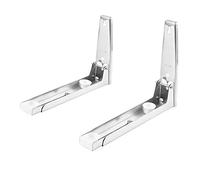 Kit di Montaggio a Microonde, Mensola a Microonde Montaggio a Parete a Acciaio in Acciaio Inossidabile Pieno Telescopico Porta a Microonte Scaffale a Parete a per Domestica