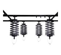 Kit di montaggio a pantografo da soffitto, 2,8 x 2,8 m, con supporto da soffitto a pantografo da 2 m, supporto da parete per studio fotografico softbox e altre apparecchiature di illuminazione