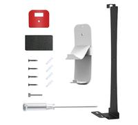 Kit di montaggio a parete della console per PS5 SLIM, supporto per il montaggio a parete della console di gioco con gancio per il controller e supporto per l'archiviazione (Nero)