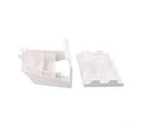 Kit di montaggio a parete Gen 3s per router V3s e alimentatore, set di staffe in plastica ABS, design salvaspazio per l'ottimizzazione del segnale, bianco (A)