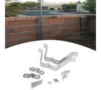 Kit di montaggio a parete per antenna TV con morsetto telescopico e bulloni di f