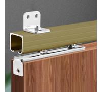 Kit di Montaggio a Parete per Binario per Porta Scorrevole a Scomparsa, Kit di ferramenta per Porta Interna Singola del fienile in Alluminio, binari per Porta Scorrevole per