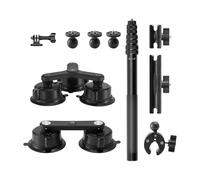 Kit di montaggio a ventosa for auto, compatibile con Insta360, compatibile con GoPro MAX OSMO 360 Action Camera,Vlogging Suction Mount