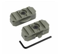 Kit di Montaggio Adattatore Per Guide Laterali per Casco Fast da 2 Pezzi Adattatore Regolabile ARC con Rotazione a 360 Gradi Accessori per Guide Tattiche per Casco Fast da 19 Mm(Green)