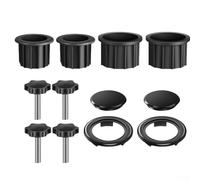 Kit di montaggio base per ombrellone da 38 mm e 48 mm di diametro, con anelli regolabili e viti di fissaggio per portaombrelli da giardino all'aperto