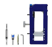 Kit di montaggio cerniere per porta con sagoma di router, cuscinetti antiscivolo e inserti rimovibili per mortasatura, compatibile con cerniere angolari rotonde e quadrate,