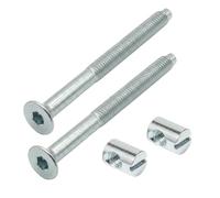 Kit di montaggio - Compatibile con IKEA 100108 - Lettino GULLIVER - 2 set | Lettino SUNDVIK, esagono incassato da 4 mm, in metallo, conduce la forza superficiale nella piastra