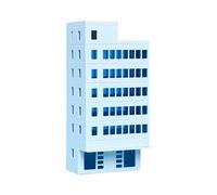 Kit di montaggio creativo per modelli di edifici alti con design realistico 1: 150 progetto di costruzione di edifici per set di modelli di sabbia per adulti