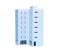 Kit di montaggio creativo per modelli di edifici alti con design realistico 1: 150 progetto di costruzione di edifici per set di modelli di sabbia per adulti