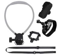 Kit di montaggio da collo/cinturino da polso per DJI Osmo Pocket 4P, supporto flessibile per fotocamera a sgancio rapido, vlogging POV a mani libere per accessori per fotocamera Pocket 4P, set da 5