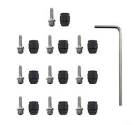 Kit di montaggio del tubo idraulico per SRAM 10 olive, 10 inserti e pratica chiave inglese per connessioni frenanti affidabili (nero)