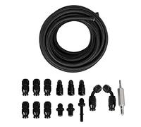 Kit di montaggio della linea di carburante Kit flessibile PTFE Nylon Tusino ad alta pressione perdite Adattatore GAS GAS Adattatore per LS Swap EFI 6an 3/8 pollici di dimensioni