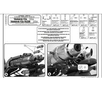 Kit di montaggio GIVI specifico per borse soffici laterali Easylock o borse morb