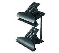 Kit di montaggio Manfrotto 375 clip doppio acciaio nero compatto resistente