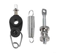 Kit di montaggio molla e tendicinghia per pedale tamburo con struttura in metallo per lavori di riparazione e restauro di batteria (A)